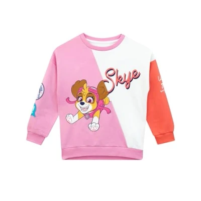 Image of Paw Patrol Jumper For Girls Skye Sweatshirt Fun Sweatshirts Multicolour 18 24 Months