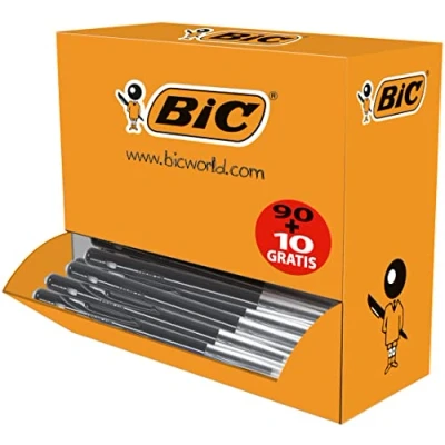 Image of BIC M10 Medium Clic Pens Value Pack Black (Pack of 100)