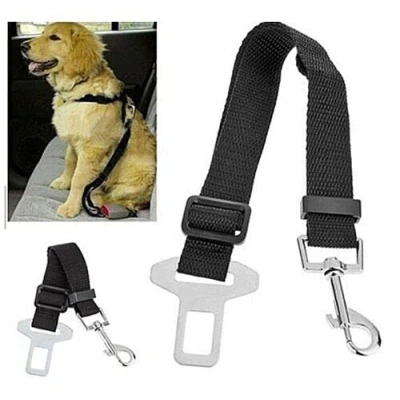 Image of UK CELTD Adjustable Pet Dog Harnesses Seat Belt Lead Restraint Strap Car Safety