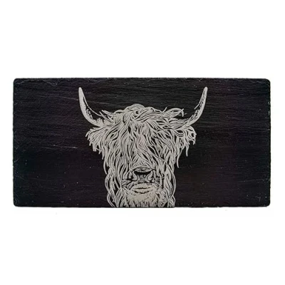 Image of The Just Slate Company Highland Cow Table Runner