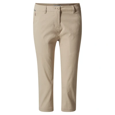 Image of Craghoppers Womens/Ladies Kiwi Pro II Cropped Trousers (Desert Sand) Size 10 UK