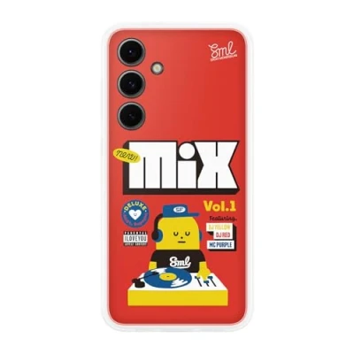 Image of Samsung Flipsuit TPU Back Cover Red Galaxy S24 FE
