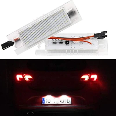 Image of GOFORJUMP 2pcs Car Special Canbus Led License plate light Compatible for Opel Zafira B Astra H Corsa D Insignia,No error Number kits