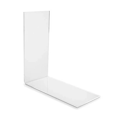 Image of VITAdisplays Eco Bookends 6.5 x 14.0 cm Pack of 50 for Small Books, Paperback, CDs Made Original Plexiglas