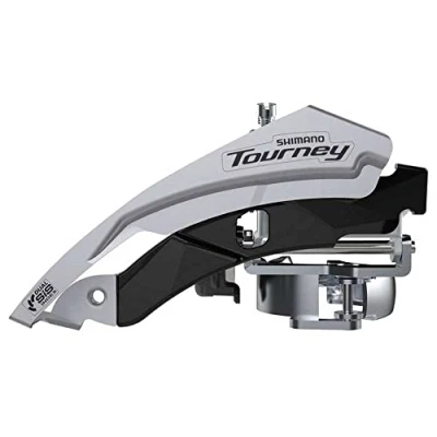 Image of FD TY601 Tourney front mech, triple, top swing, dual pull, 66 69, for 48T, Black