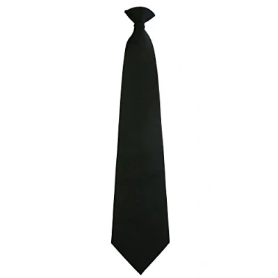 Image of Jacques Estier Black Clip On Tie