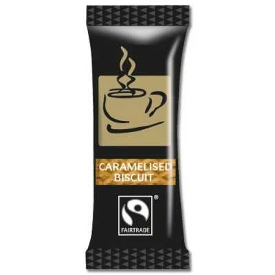 Image of Fairtrade Coffee Biscuits Caramelised Individually wrapped Portions Ref A03923 [Pack 300]