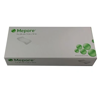 Image of Molnlycke Mepore Self Adhesive Absorbent Fabric Dressing 9 x 25cm by