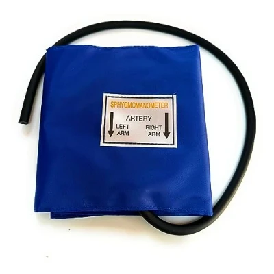 Image of ICE Medical Replacement Manual Aneriod Sphygmomanometer Blood Pressure Cuff (Adult Arm Standard, Blue)