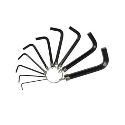 Image of VEWERK 10PC Metric Allen Hex Key Set On Keyring 1.5 10mm 1626