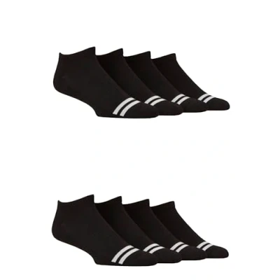 Image of Mens 8 Pair SOCKSHOP Sport and Leisure Trainer Socks Black 6 11