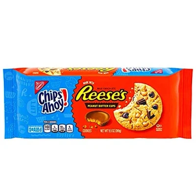 Image of Chips Ahoy! Chewy Chocolate Chip Cookies, Reese&#039;s Peanut Butter Cups, 9.5 Ounce (Packaging May Vary)