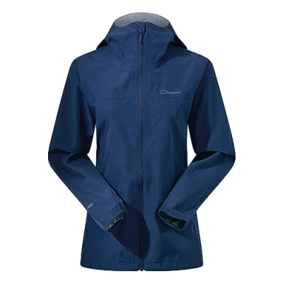 Image of Berghaus Women&#039;s Deluge Pro 3.0 Shell Rain Jacket Durable Breathable Coat, Dusk 3.0, 18