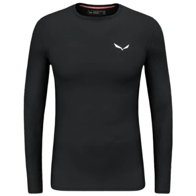 Image of Salewa Men&#039;s Cristallo Warm Amr M L/S Tee. Long Sleeved, Black Out, XL