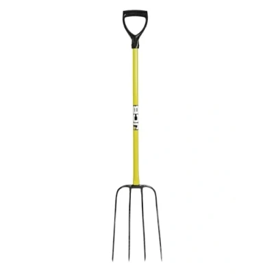 Image of JCB Professional Solid Forged Forks Heavy Duty Site and Gardening Tools for Home Improvement, Digging, Mucking Out, Manure, Garden Borders, Weeding Lifetime Warranty