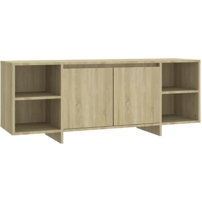 Image of vidaXL TV Cabinet Sonoma Oak 130x35x50 cm Engineered Wood