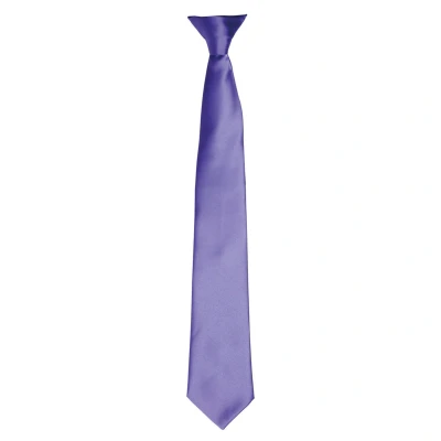 Image of Premier Unisex Adult Satin Tie (Purple) One Size
