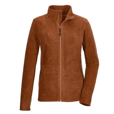 Image of Killtec Women&#039;s Kow 106 Wmn FLC Jckt Fleece Jacket with Stand up Collar, Cinnamon, 38