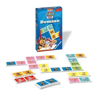 Image of Ravensburger 20845 Gift Game Paw Patrol Domino The Famous Tile for Children from 3 Years, Multicoloured