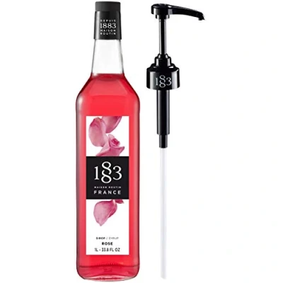Image of Routin 1883 Premium Rose Syrup (Glass Bottle) 1L + Pump