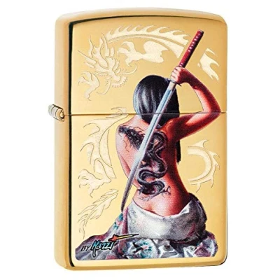 Image of Zippo Windproof Lighter, High Polish Brass, Regular