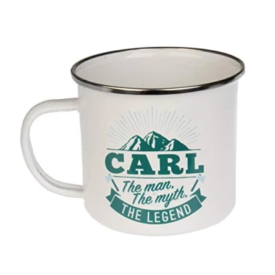 Image of Enamel Personalised Name Mug (Carl)