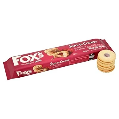Image of Fox&#039;s Jam &#039;n Cream Rings 150g Pack of 2