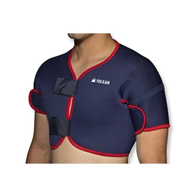 Image of Vulkan Classic Full Shoulder Support, X Large, Old Style, for Tendonitis, Bursitis, &amp; Other Injuries, Covers Both Shoulders, Compression Warmth, Protection Rehabilitation Recovery
