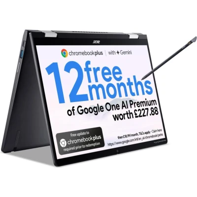 Image of Acer Chromebook Spin 714 CP714 2WN (Intel Core i3 1315U, 8GB, 256GB SSD, 14 Inch WUXGA Touchscreen Display, Google Chrome OS, Iron)
