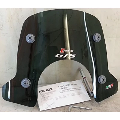 Image of Smoked Windscreen Piaggio Vespa GTS &#039;New Line&#039; cod.290