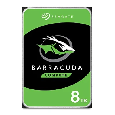 Image of Seagate BarraCuda, 8TB, Internal Hard Drive, 3.5 Inch, SATA, 6GB/s,, 5,400 RPM, 256MB Cache, for Computer Desktop PC, FFP (ST8000DMZ04/004).