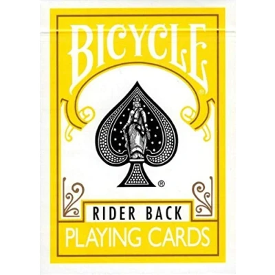 Image of 1 Deck of Bicycle Yellow Rider Back Playing Cards (YELLOW) Standard Edition