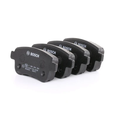 Image of 440603734R, 440604694R Brake pad set BOSCH 0 986 494 384 Low Metallic with bolts/screws, mounting manual RENAULT: SCENIC 3, Megane 4