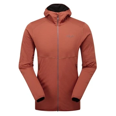 Image of Rab Men&#039;s Evolute Hoody Lightweight Insulated Jacket for Trekking &amp; Climbing Tuscan Red Large