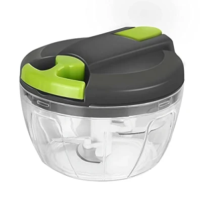 Image of Royouzi Onion Cutter Manual, 520 ml Vegetable Cutter, Chopper with Pulley, Multi Chopper, Garlic Universal Manual Food