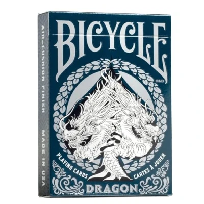 Image of Bicycle Dragon Playing Cards 1 Deck, Air Cushion Finish, Professional, Superb Handling &amp; Durability, Great Gift For Card Collectors