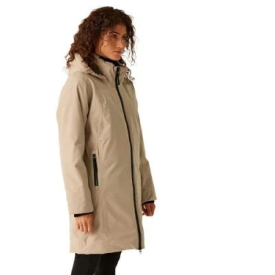 Image of Regatta Womens Yewbank IV Insulated Waterproof Jacket Warm Taupe/Bueno 18