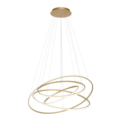 Image of Tessara Pendant Ceiling Light Matt Brass 1x 97W LED 2700 5000K Dimmable