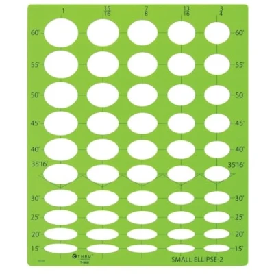 Image of Westcott Small Ellipse Template #2 (T 808)