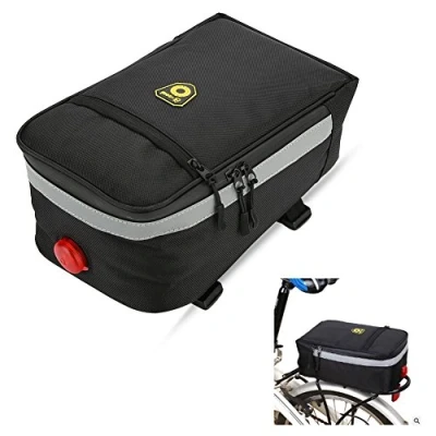 Image of Tbest B Soul Waterproof Bike Rear Bag,Mountain Road MTB ycle Pannier Bags Saddle Bag with Warning Light Cycling Pack