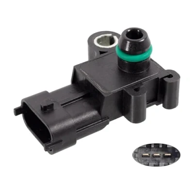 Image of C2G2675, JDE29140, T2H21415 Sensor, boost pressure FEBI BILSTEIN 174424 VOLVO: XC60 I, V70 3, S60 II, FORD: FIESTA 6, MONDEO 4, Transit Mk6 Van