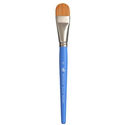 Image of Princeton Tec Select Artist, series P3750, Lunar veneer, size 1 inch, short handled, blue, Synthetic, Gr. 1&quot;
