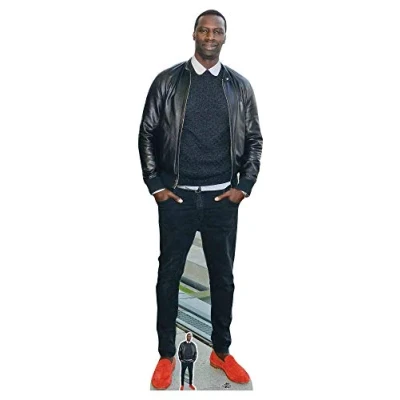 Image of Star Cutouts Ltd CS762 Lifesize Cardboard Free Desktop Cutout of Omar Sy 192cm Tall, Solid, Multi Colour, Regular
