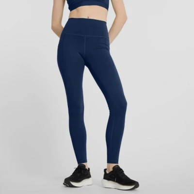 Image of New Balance Sleek Pocket HIGH RISE Legging Leggings navy, Women&#039;s, Size: Large, Navy