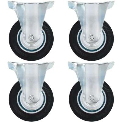 Image of vidaXL Fixed Casters 4 pcs 100 mm