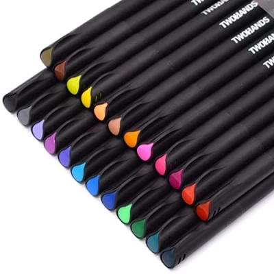 Image of TWOHANDS Note Taking Pens,Fine Point,Journal Planner Pens,Fineliner Ink Tip Markers for Writing Coloring Drawing,24 Colors 902171