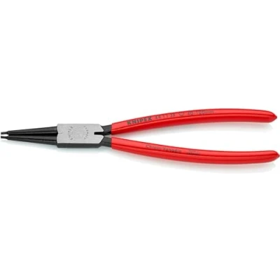 Image of Knipex Circlip Pliers for internal circlips in bore holes black atramentized, plastic coated 225 mm 44 11 J3