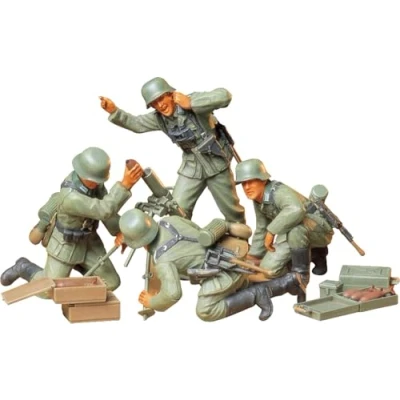 Image of Tamiya 1:35 German Infantry Mortar Team (japan import)