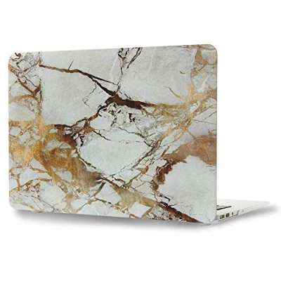 Image of FINDING Case MacBook Air 11 Inch, Rubberized Frosted Matte Soft Touch Plastic Hard Shell Cover for 11.6&quot; Model: A1370/ A1465 (Golden marble)