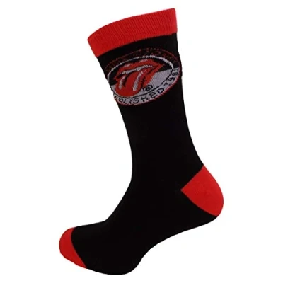 Image of Mazeys Mens Classic Officially Licensed Rock Socks (Rolling Stones) One Pair size 7 11